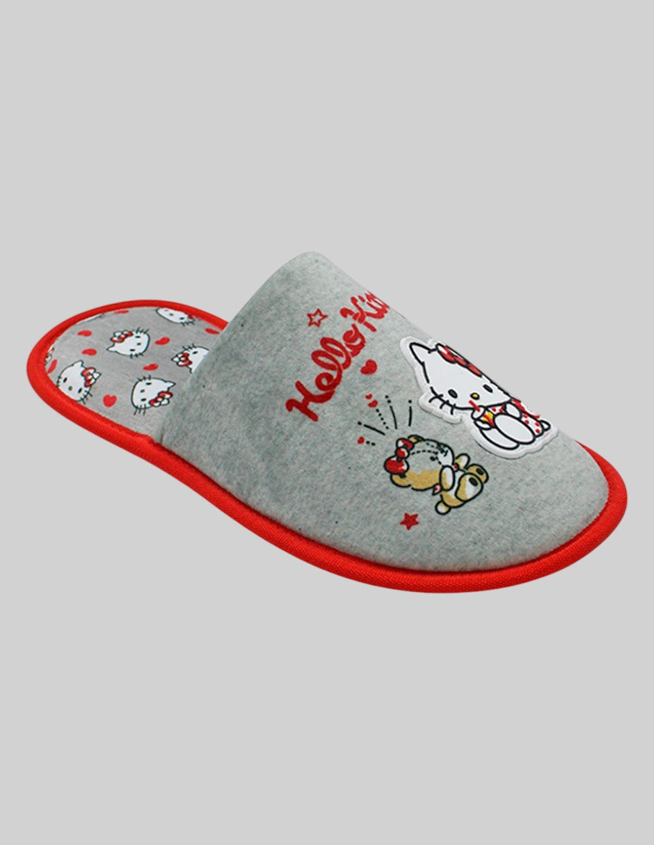 Pantuflas Exterior Textil Color Gris Para Mujer De RBBASICS
