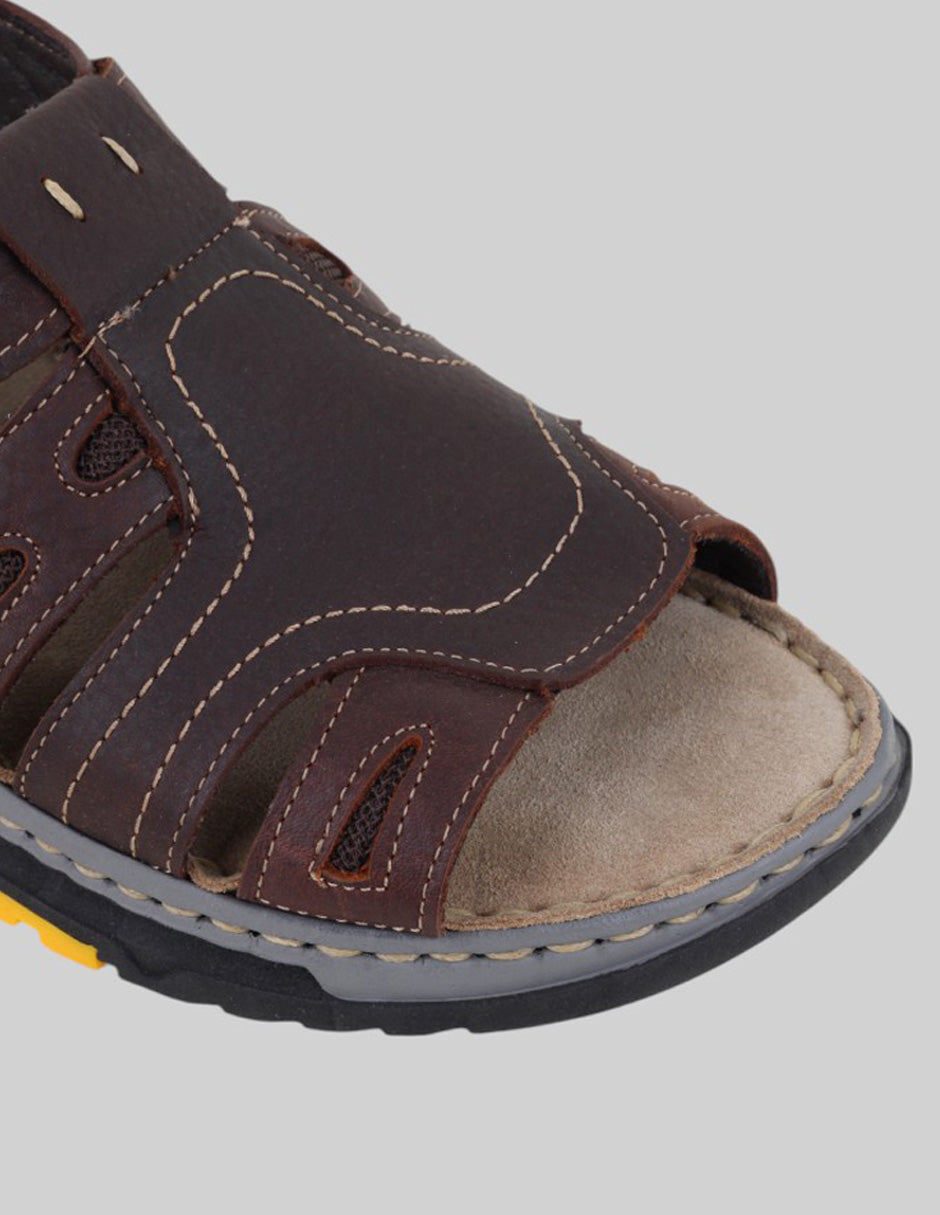 Sandalias casuales Hand made en Piel – Café