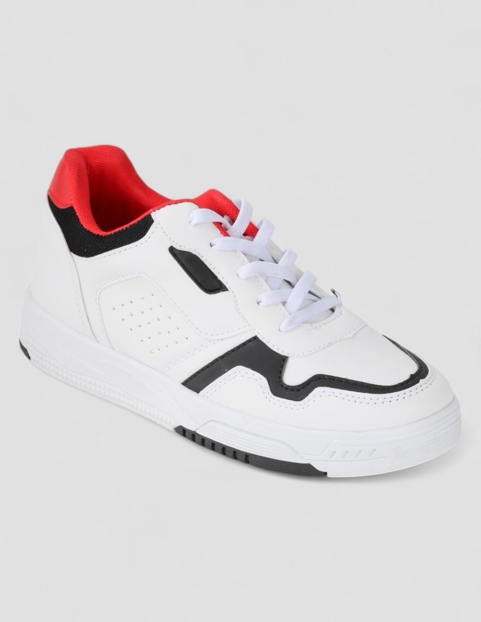 Tenis con cordones Urban Piel vegana - Blanco