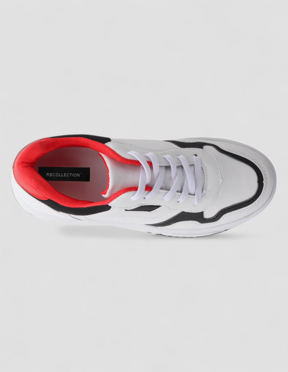 Tenis con cordones Urban Piel vegana - Blanco