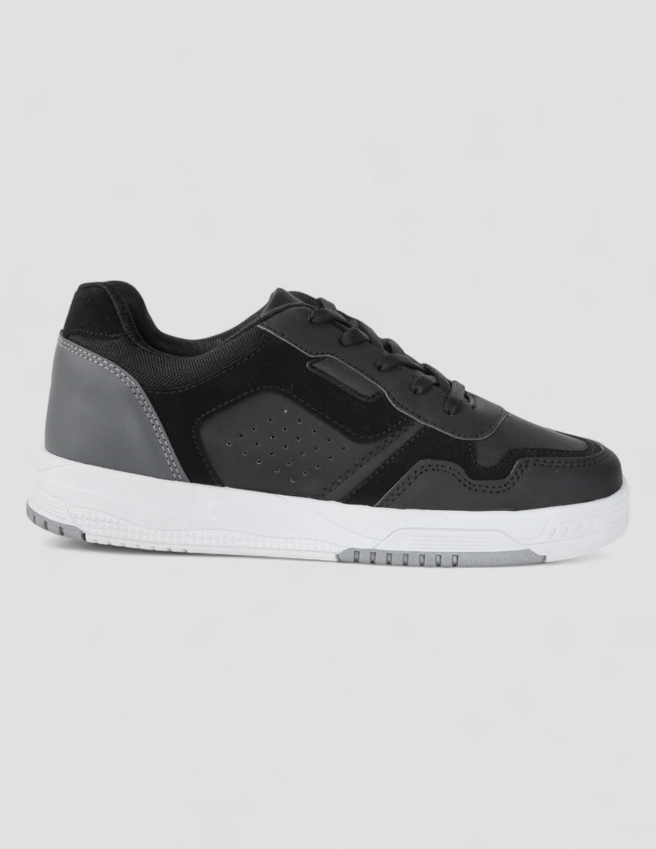 Tenis con cordones Exterior Sintético Color Negro Para Mujer De RBCOLLECTION