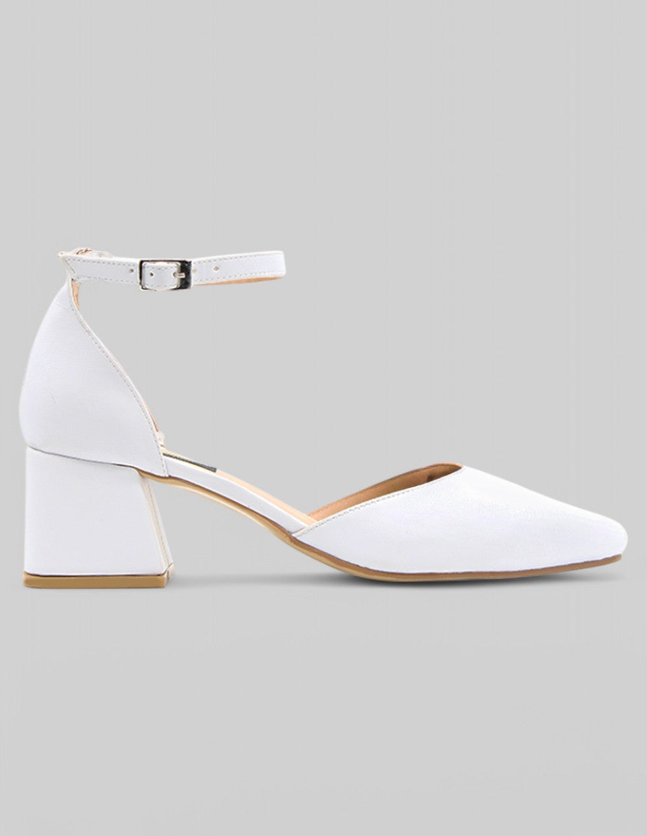 Zapatillas Lady en Piel vegana – Blanco
