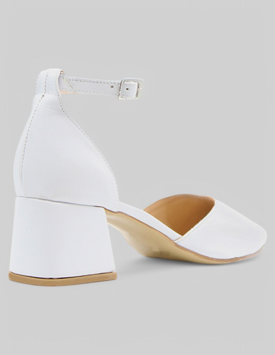 Zapatillas Lady en Piel vegana – Blanco