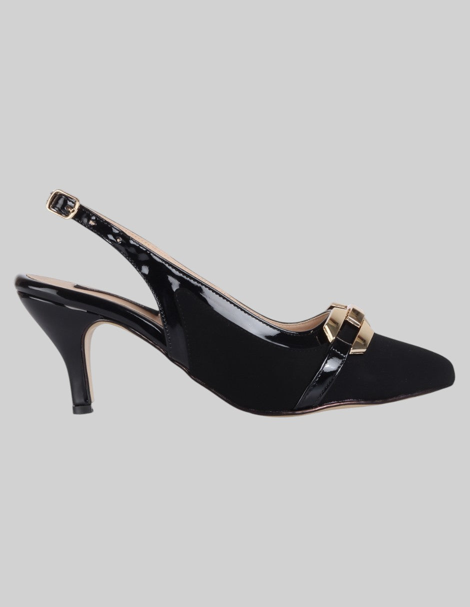 Zapatillas Kitten en Piel vegana – Negro