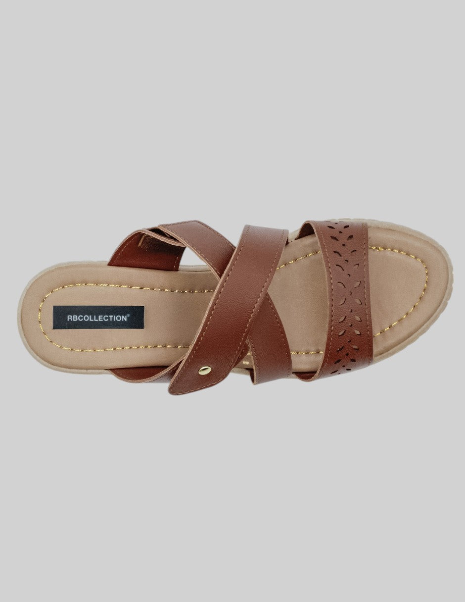 Sandalias con plataforma Pou en Piel vegana - Café