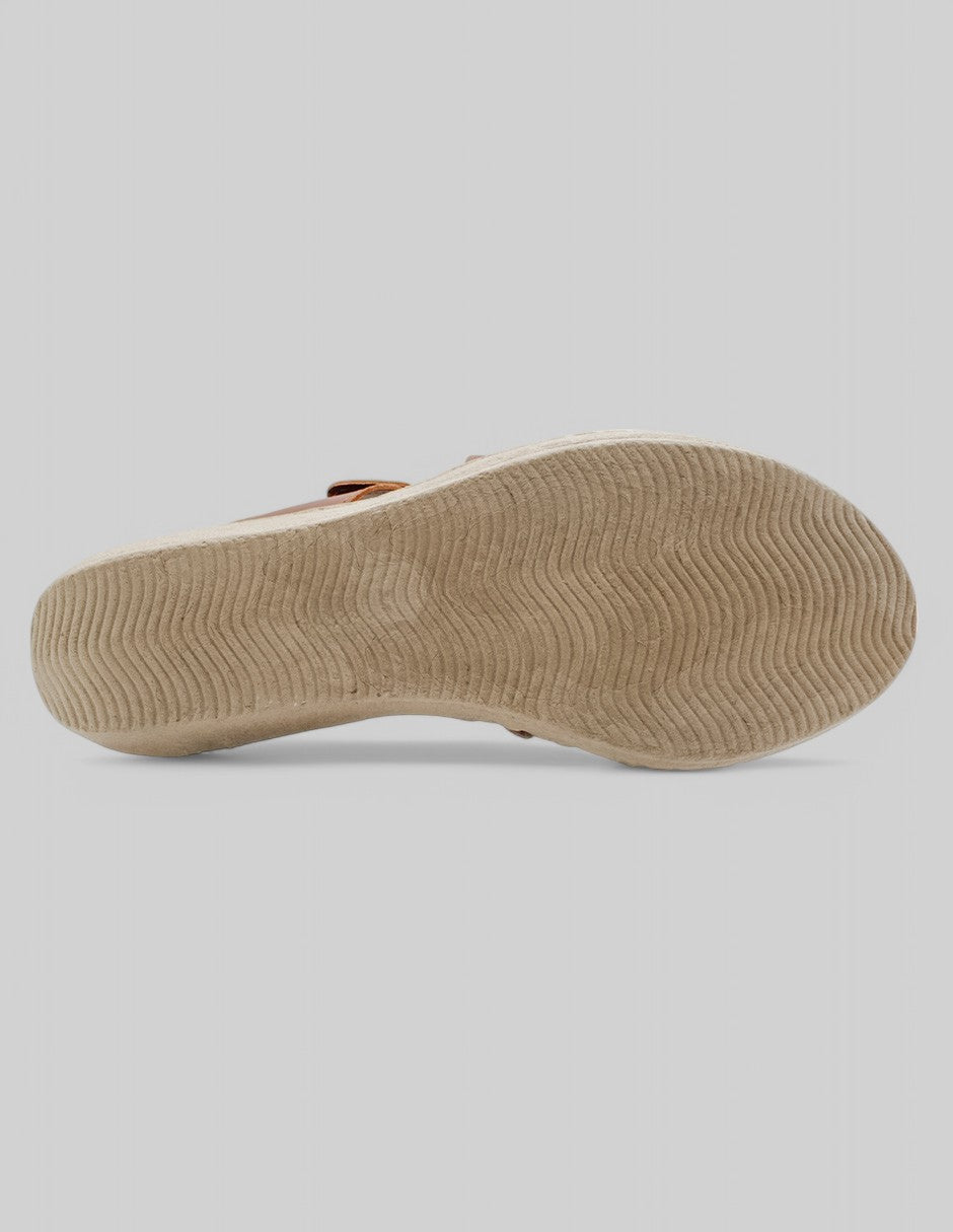 Sandalias con plataforma Pou en Piel vegana - Café