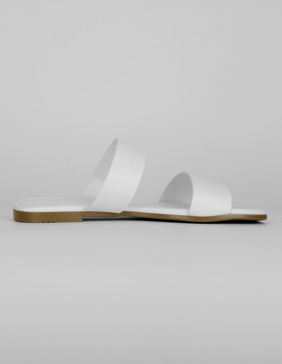 Sandalias de piso Soft en Sintético – Blanco
