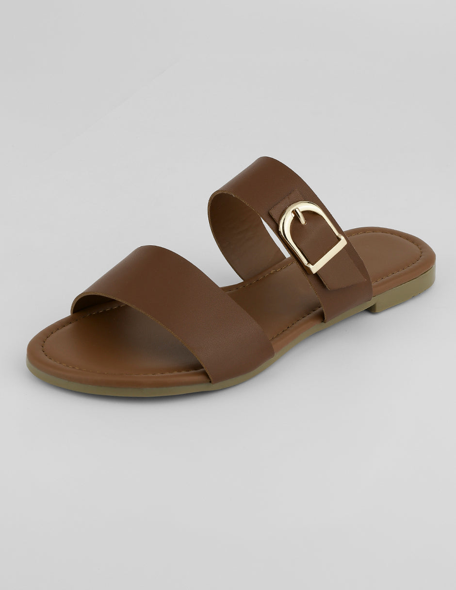 Sandalias de piso Soft en Sintético – Café