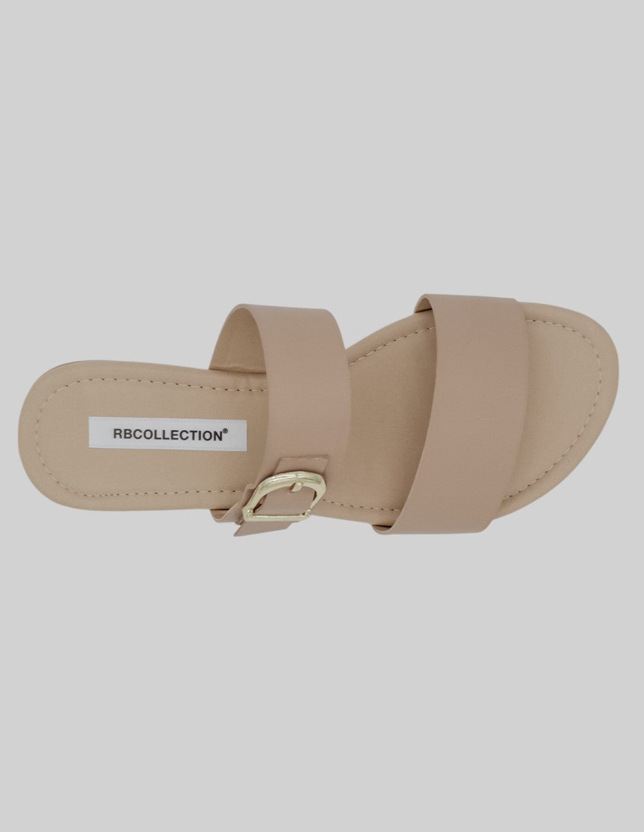 Sandalias de piso Birte en Piel vegana - Beige