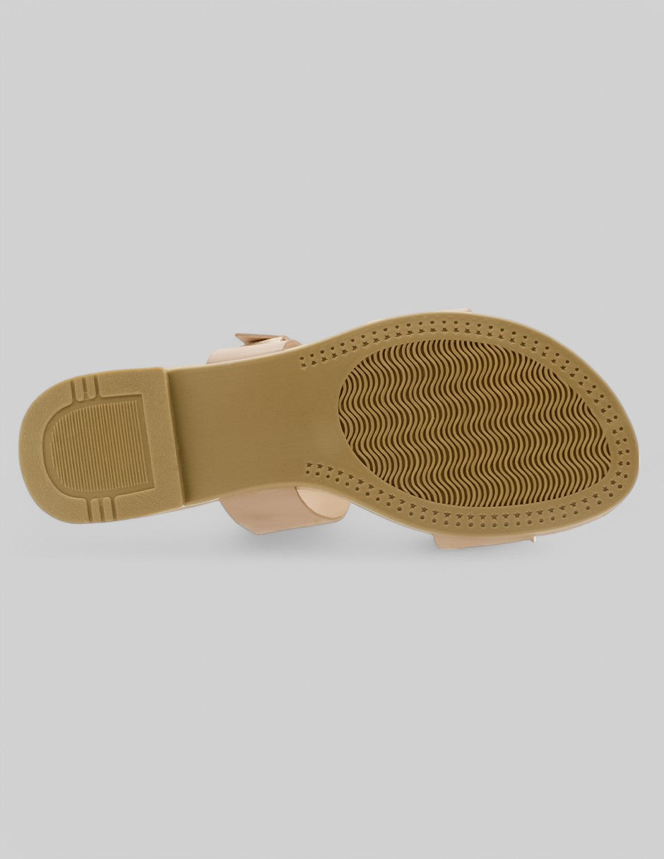 Sandalias de piso Birte en Piel vegana - Beige