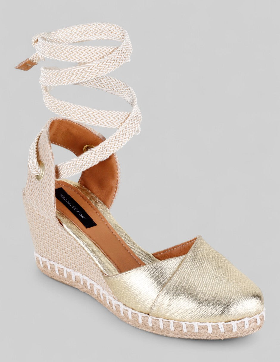 Sandalias con plataforma Naia en Sintético – Dorado