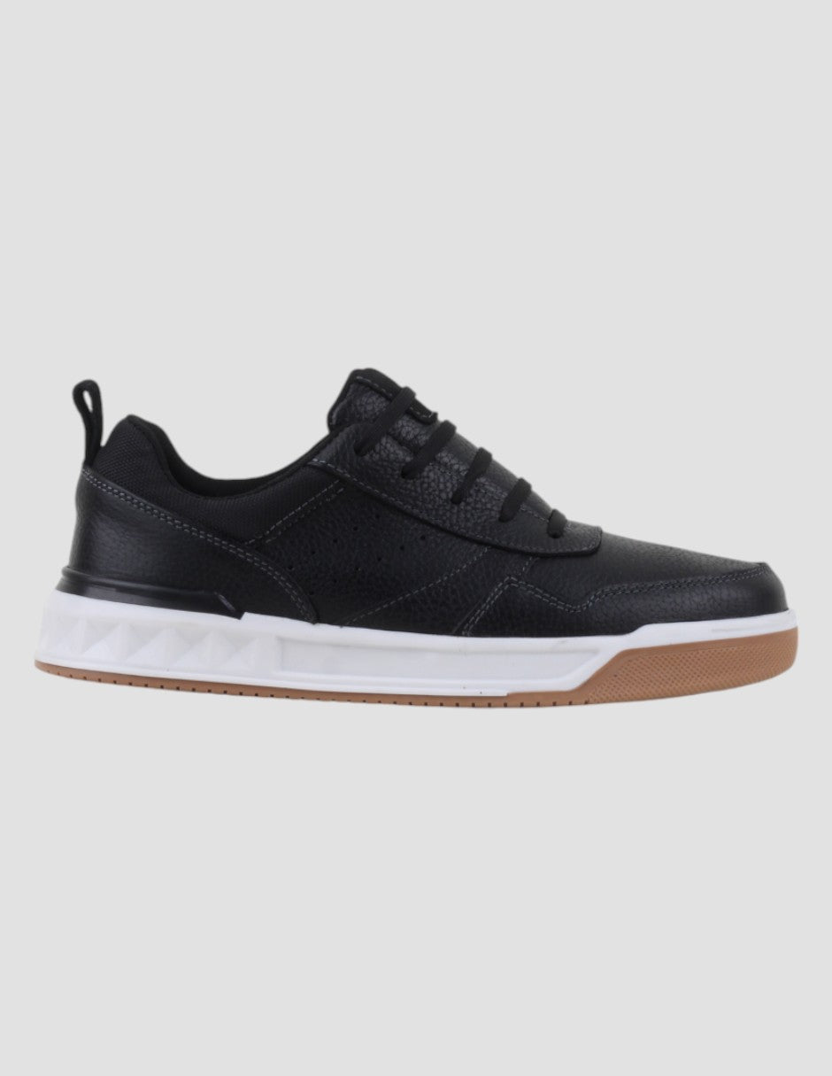 Tenis con cordones Exterior Piel Color Negro Para Hombre De RBCOLLECTION