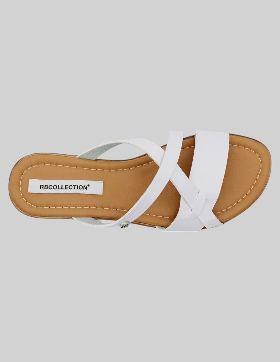 Sandalias de piso Soft en Piel vegana - Blanco