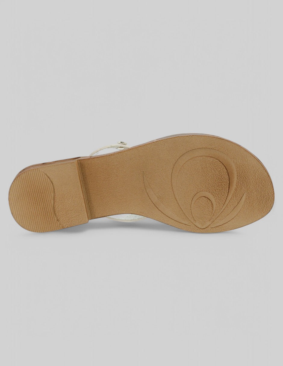 Sandalias de piso Soft en Piel vegana - Blanco