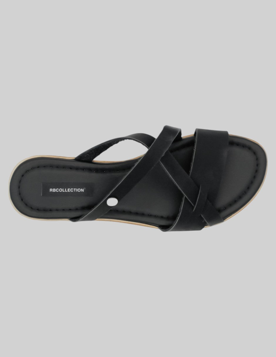 Sandalias de piso Soft en Piel vegana - Negro