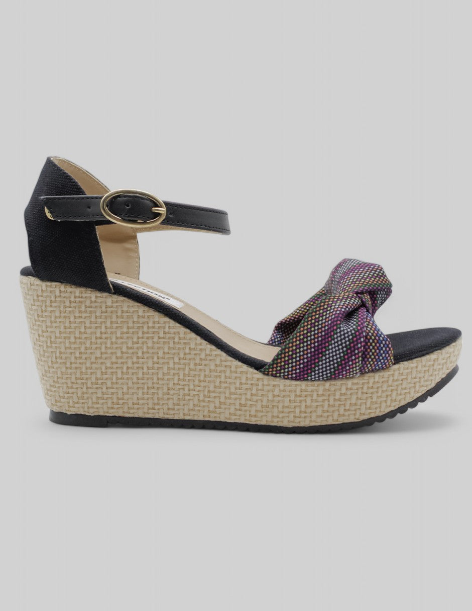 Sandalias con plataforma Daril en Textil - Negro