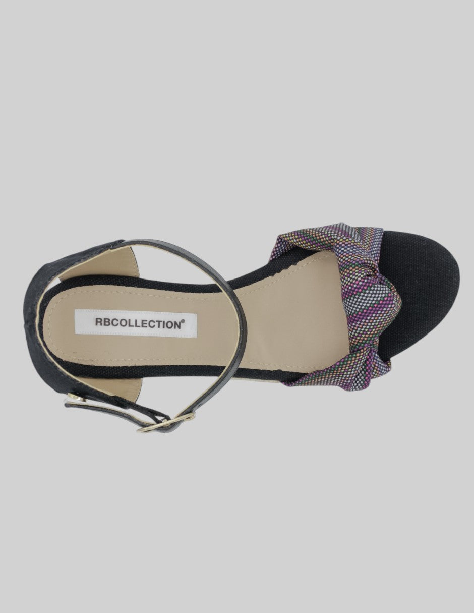 Sandalias con plataforma Daril en Textil - Negro