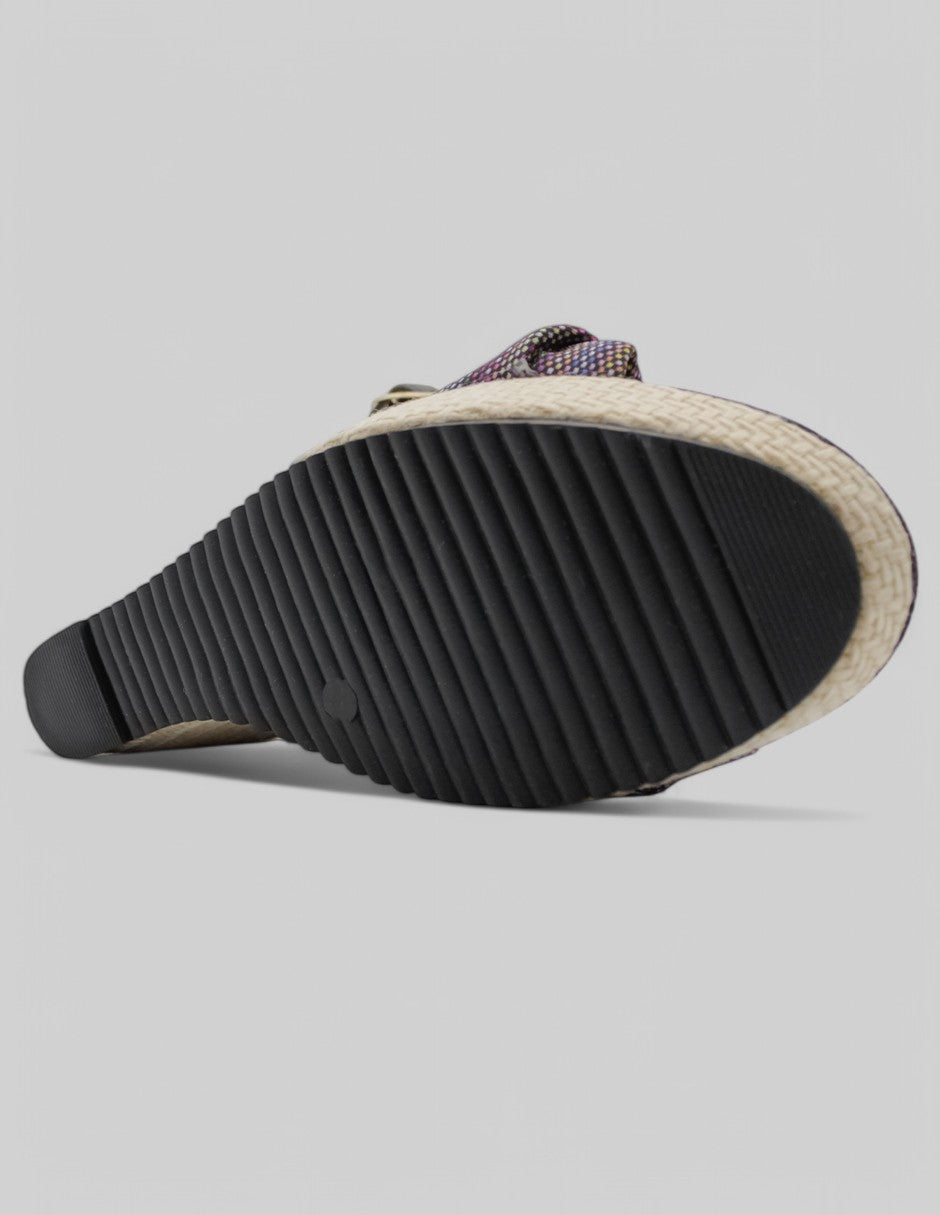 Sandalias con plataforma Daril en Textil - Negro
