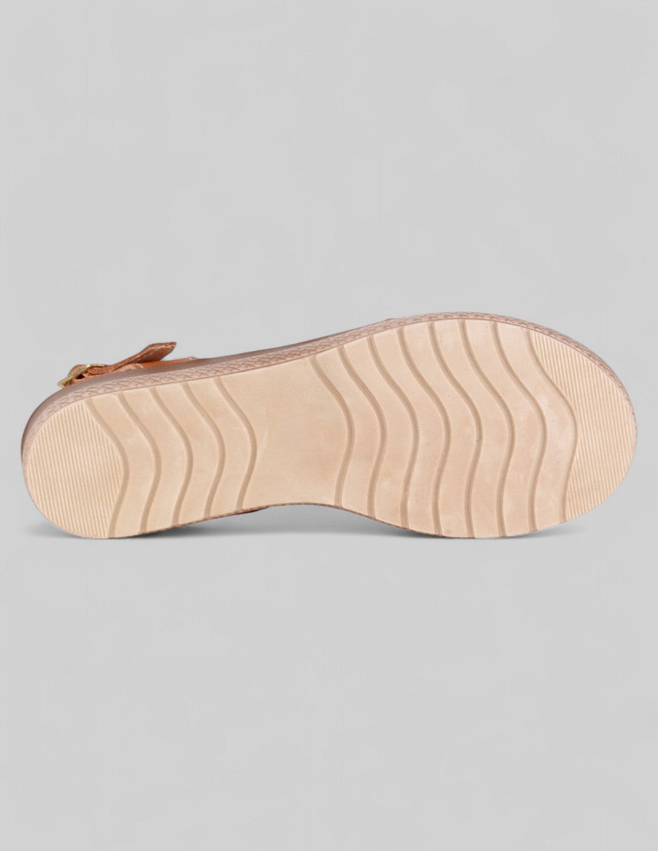 Sandalias con plataforma Hand made en Piel – Multicolor