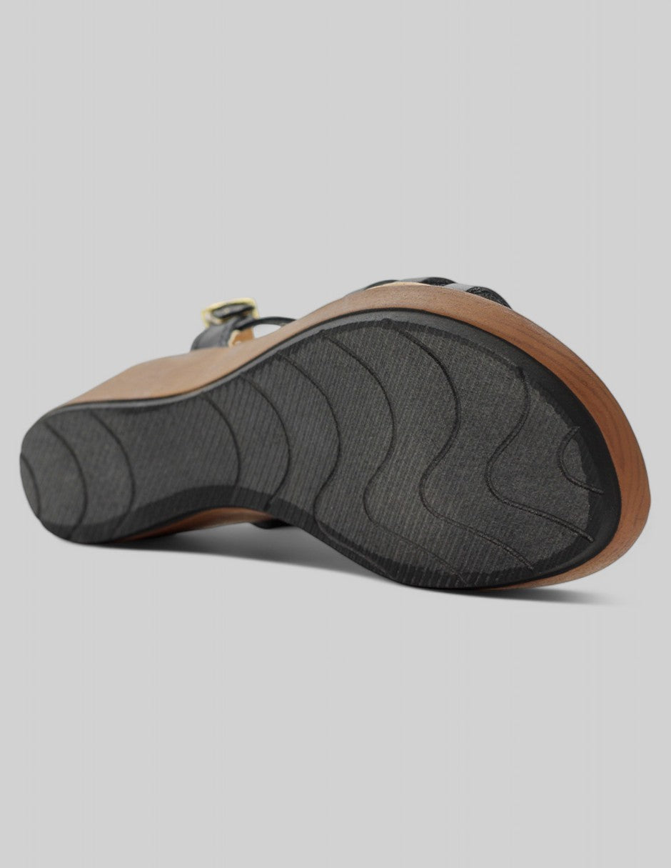 Sandalias con plataforma Hand Made en Piel - Negro