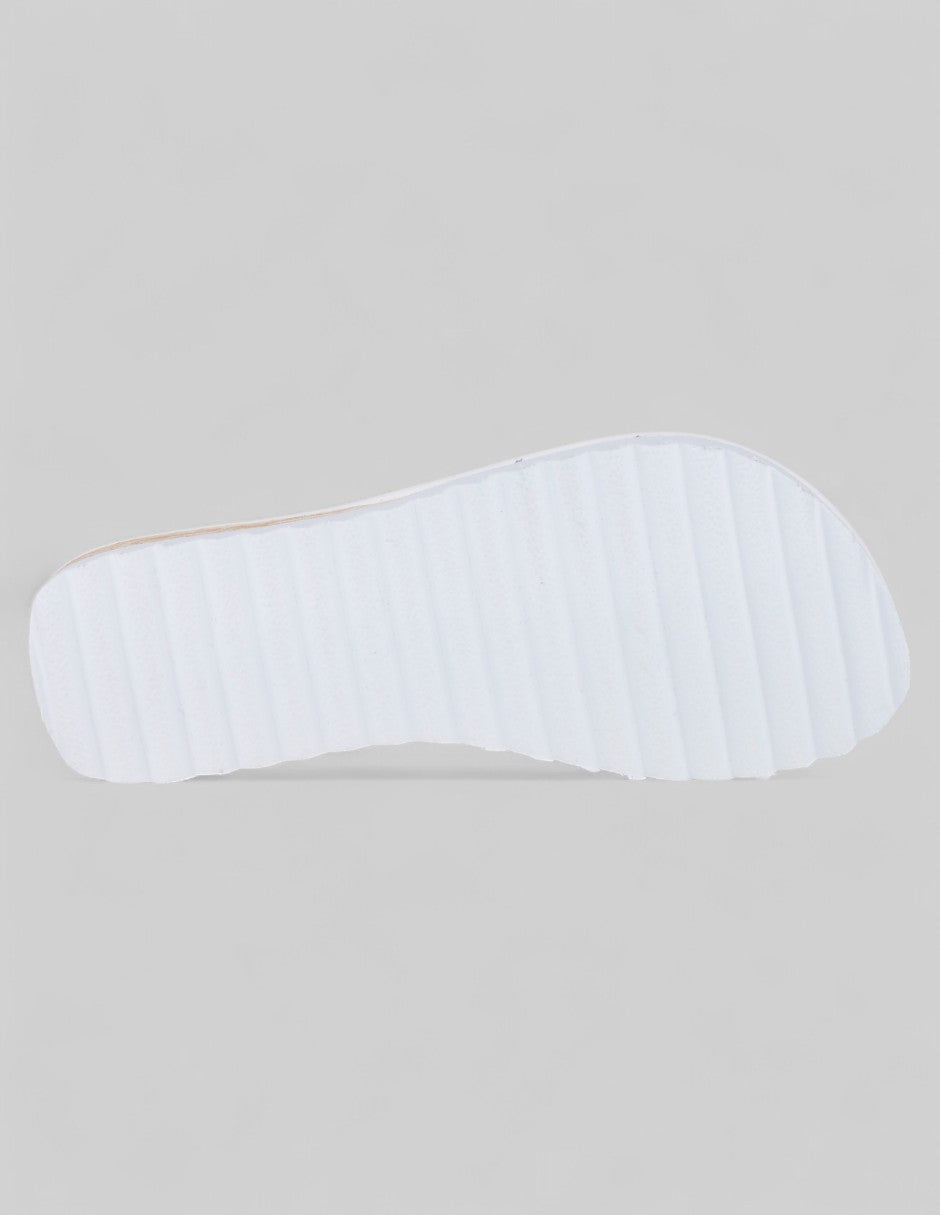 Sandalias de piso Solea en Piel vegana – Blanco