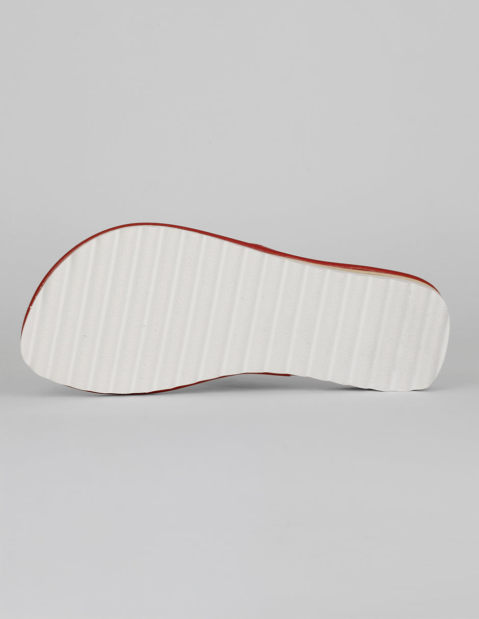 Sandalias con plataforma Solea en Piel vegana – Rojo
