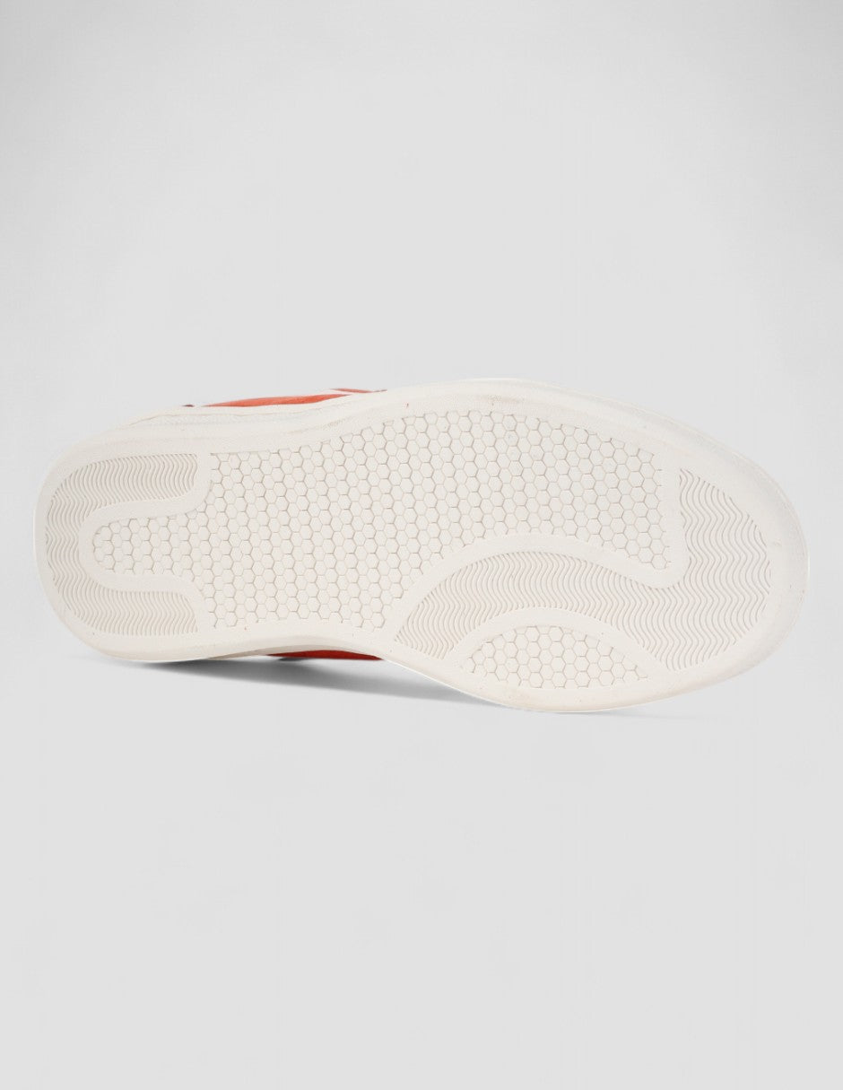 Tenis con cordones Sam Gamuza - Naranja