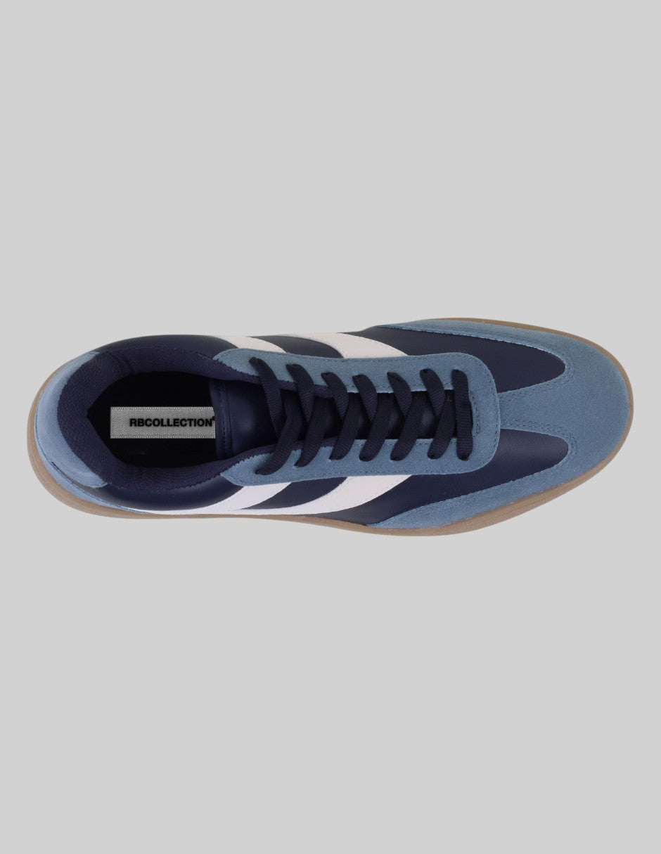 Tenis con cordones Urban en Gamuza sintética – Azul