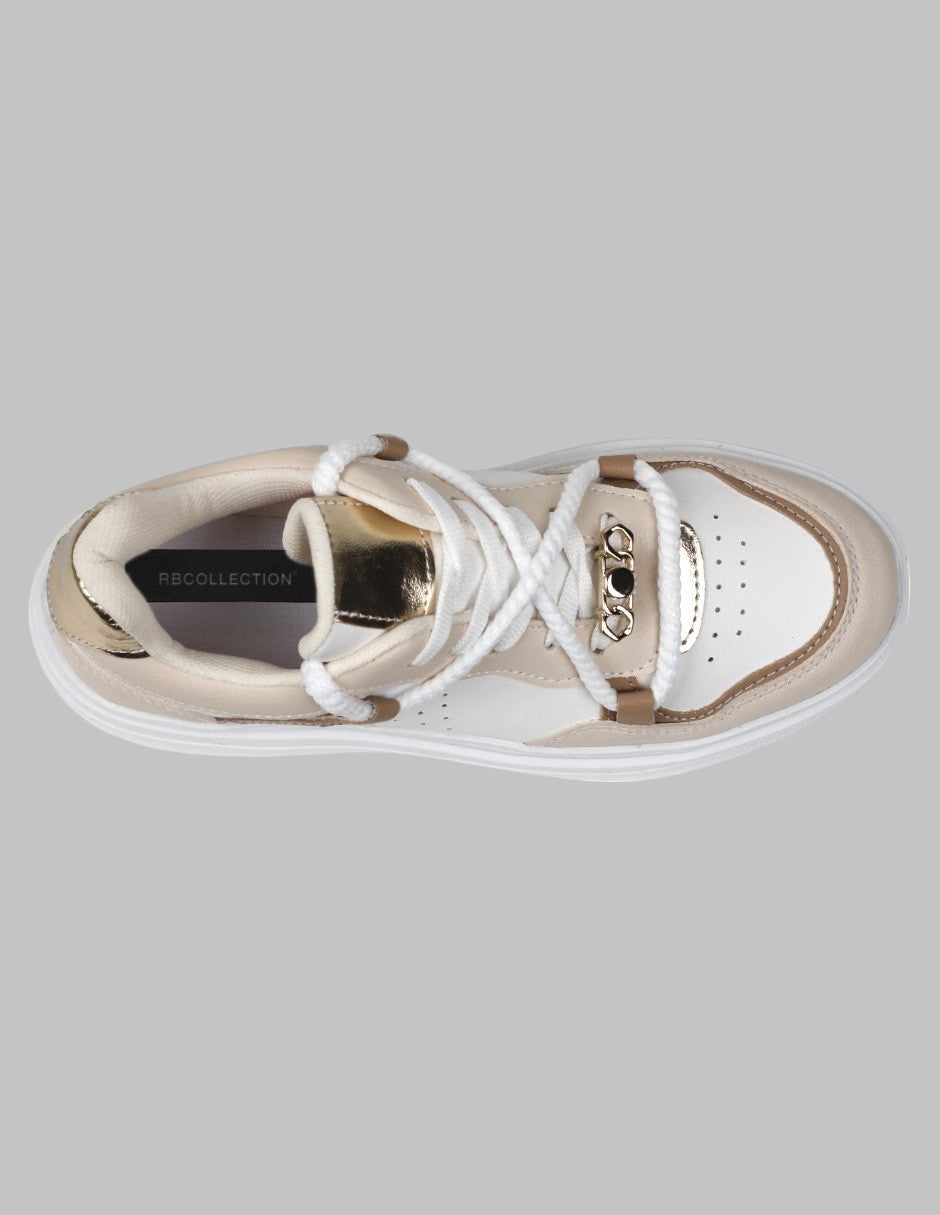 Tenis tipo deportivo  Urban Piel vegana - Beige