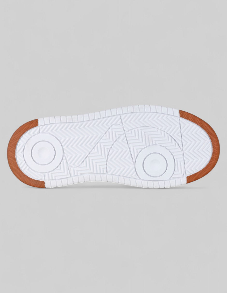 Tenis con cordones Urban en Piel vegana – Blanco