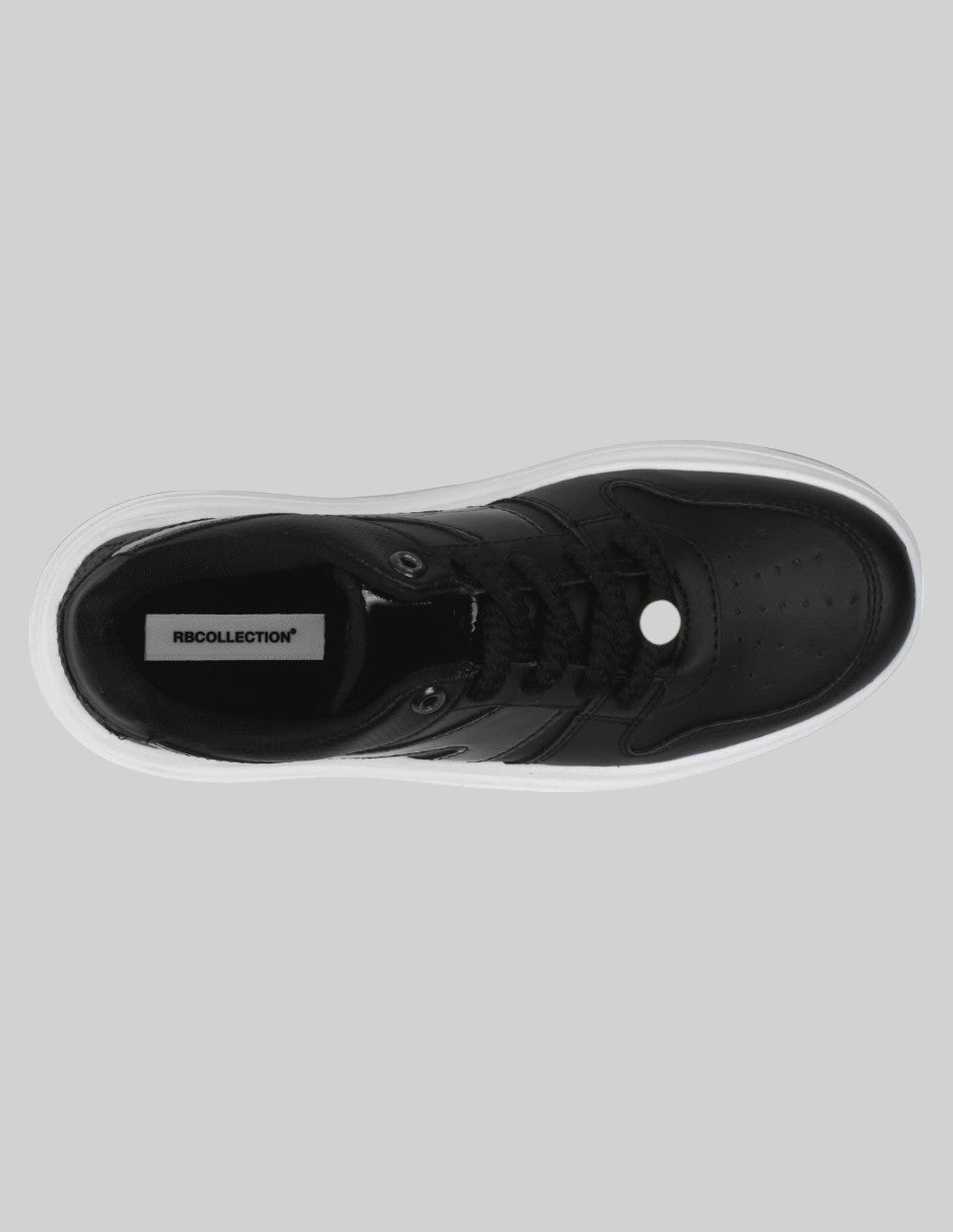 Tenis con cordones Chunk Piel vegana - Negro