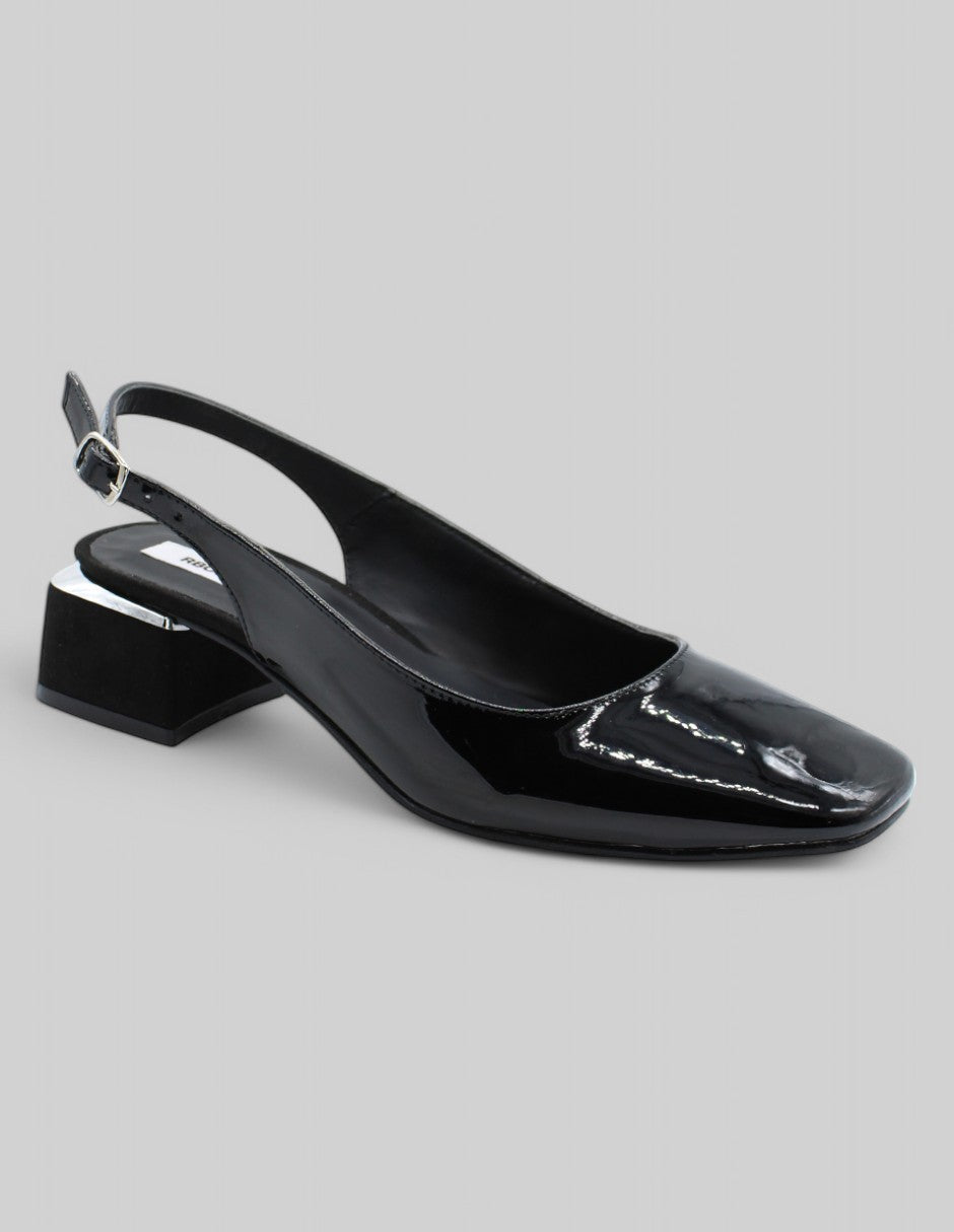 Zapatillas Exterior Charol Color Negro De Charol Para Mujer De RBCOLLECTION