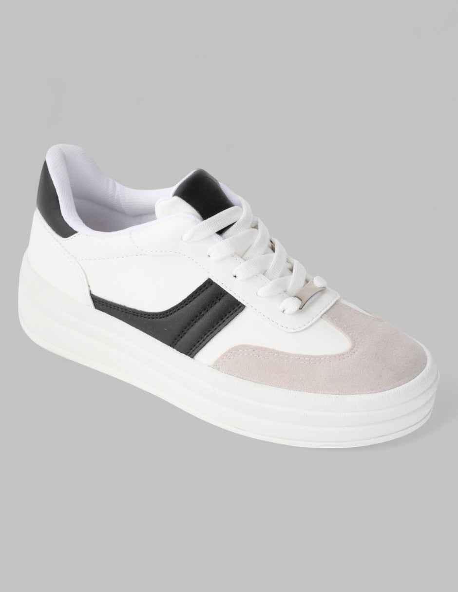 Tenis con cordones Urban Piel vegana - Multicolor