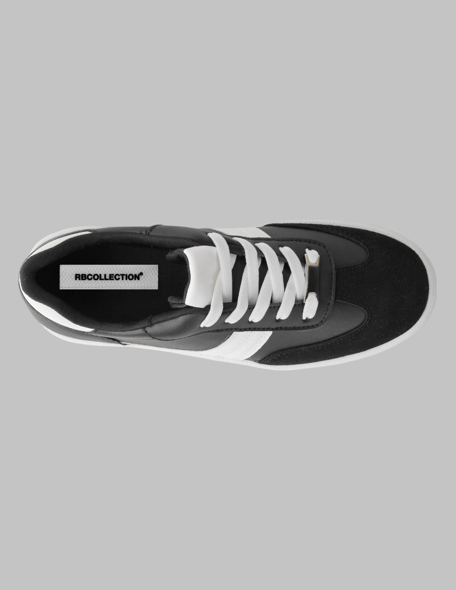 Tenis con cordones Urban Piel vegana - Negro