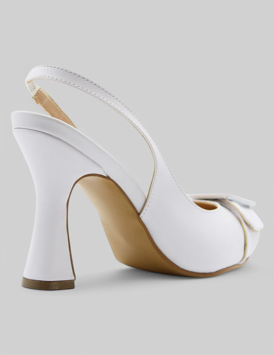 Zapatillas Lady en Piel vegana – Blanco