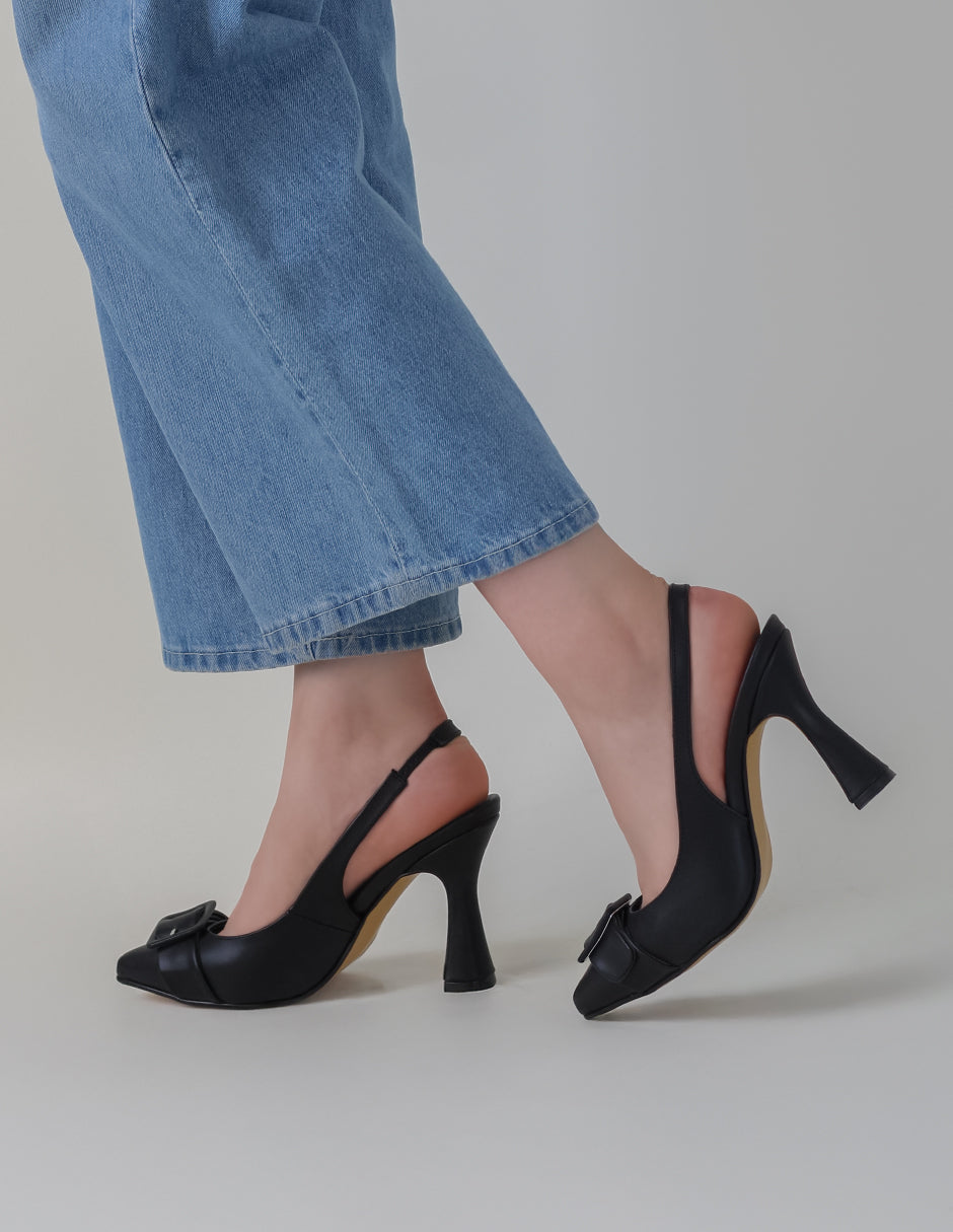 Zapatillas Lady en Piel vegana – Negro
