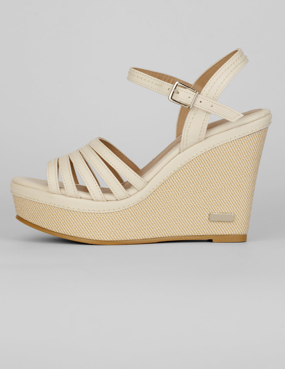 Sandalias con plataforma Exterior Piel vegana Color Late Para Mujer De RBCOLLECTION