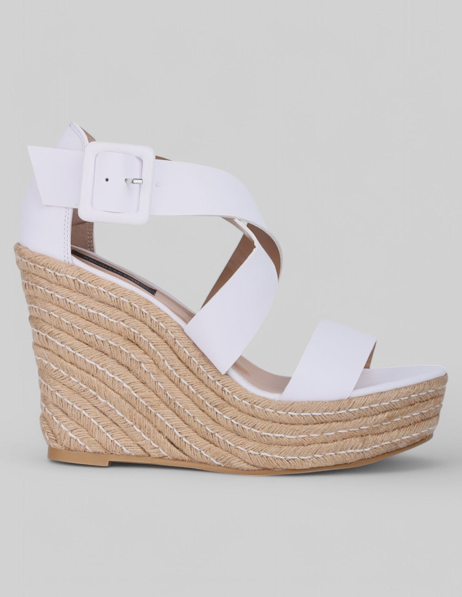 Sandalias con plataforma Daril en Piel vegana - Blanco