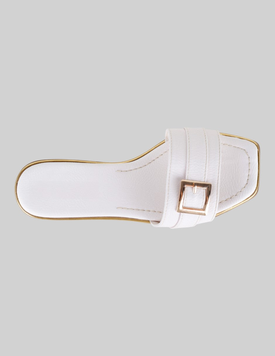 Sandalias de piso Ave en Piel vegana – Beige