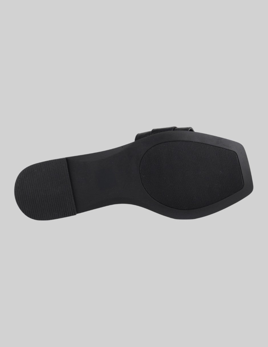 Sandalias de piso Ave en Piel vegana – Negro