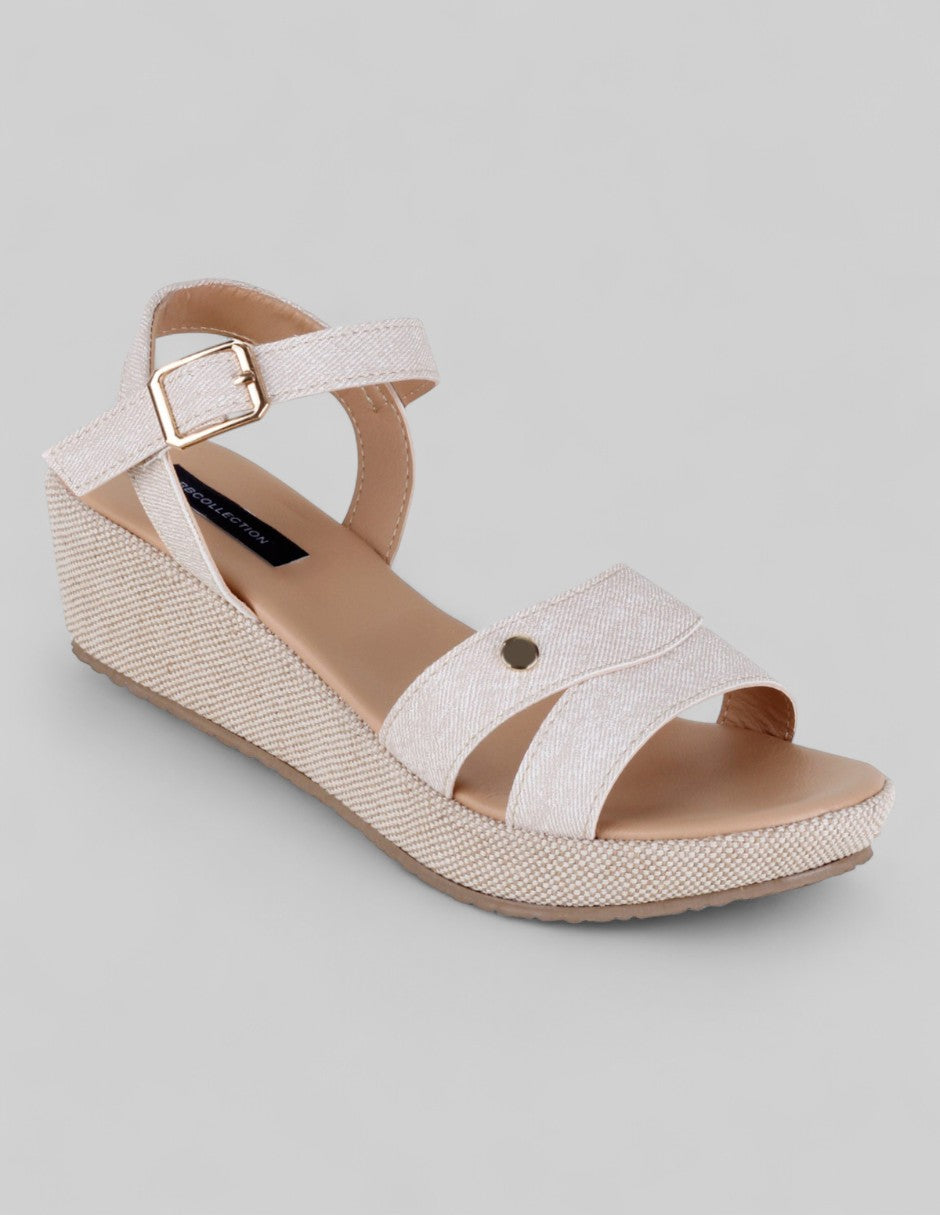 Sandalias con plataforma Naia en Sintético – Beige