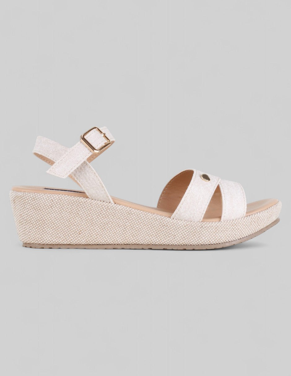 Sandalias con plataforma Naia en Sintético – Beige