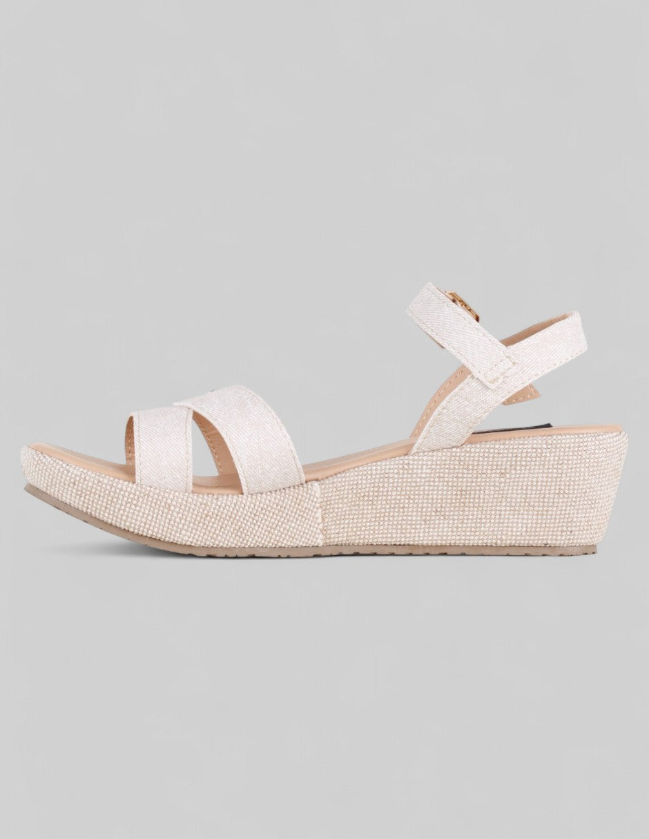 Sandalias con plataforma Naia en Sintético – Beige