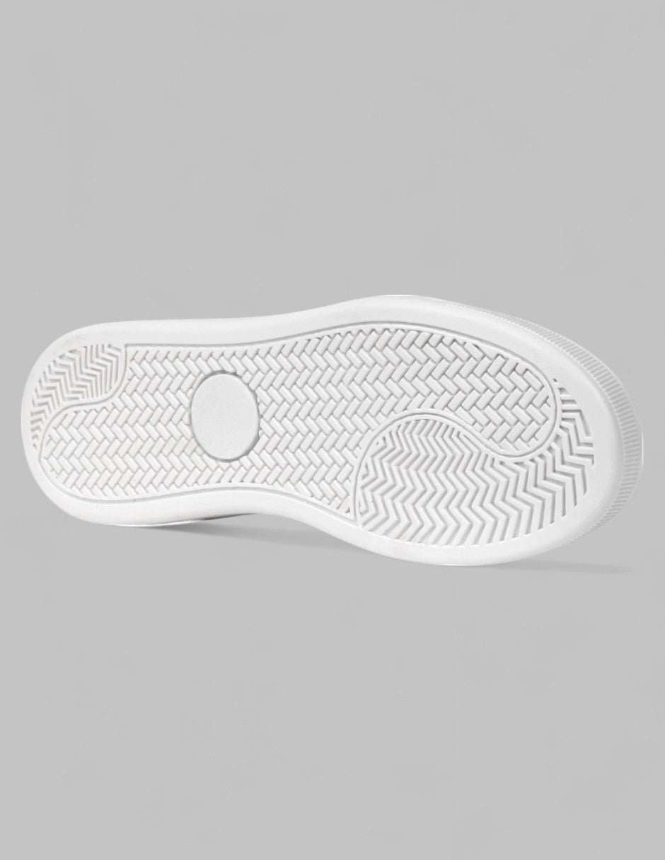 Tenis botín Itala Sintético - Blanco