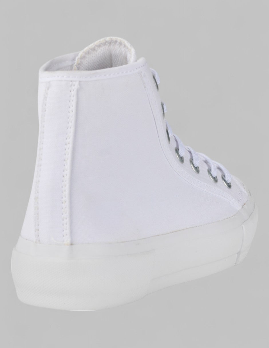 Tenis botín Itala Textil - Blanco