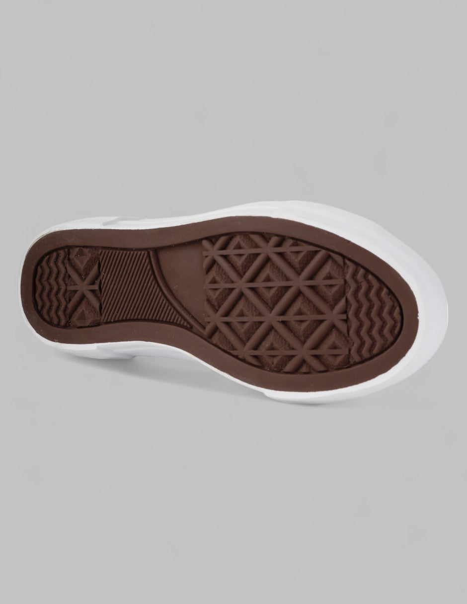 Tenis botín Itala Textil - Blanco