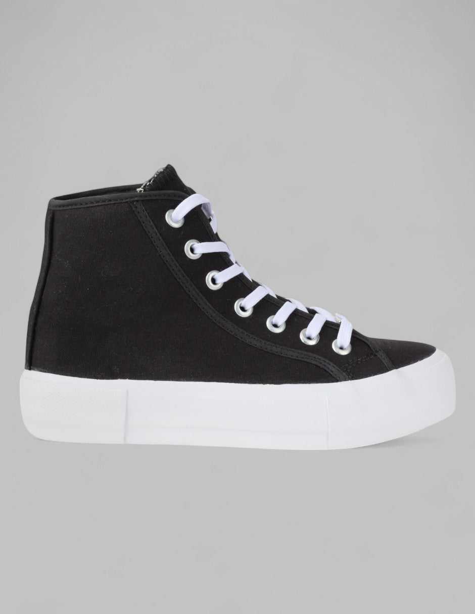 Tenis botín Exterior Textil Color Negro Para Mujer De RBCOLLECTION