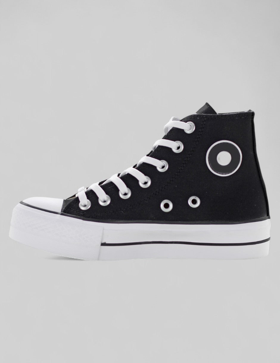 Tenis botín Sourkiss en Textil – Negro