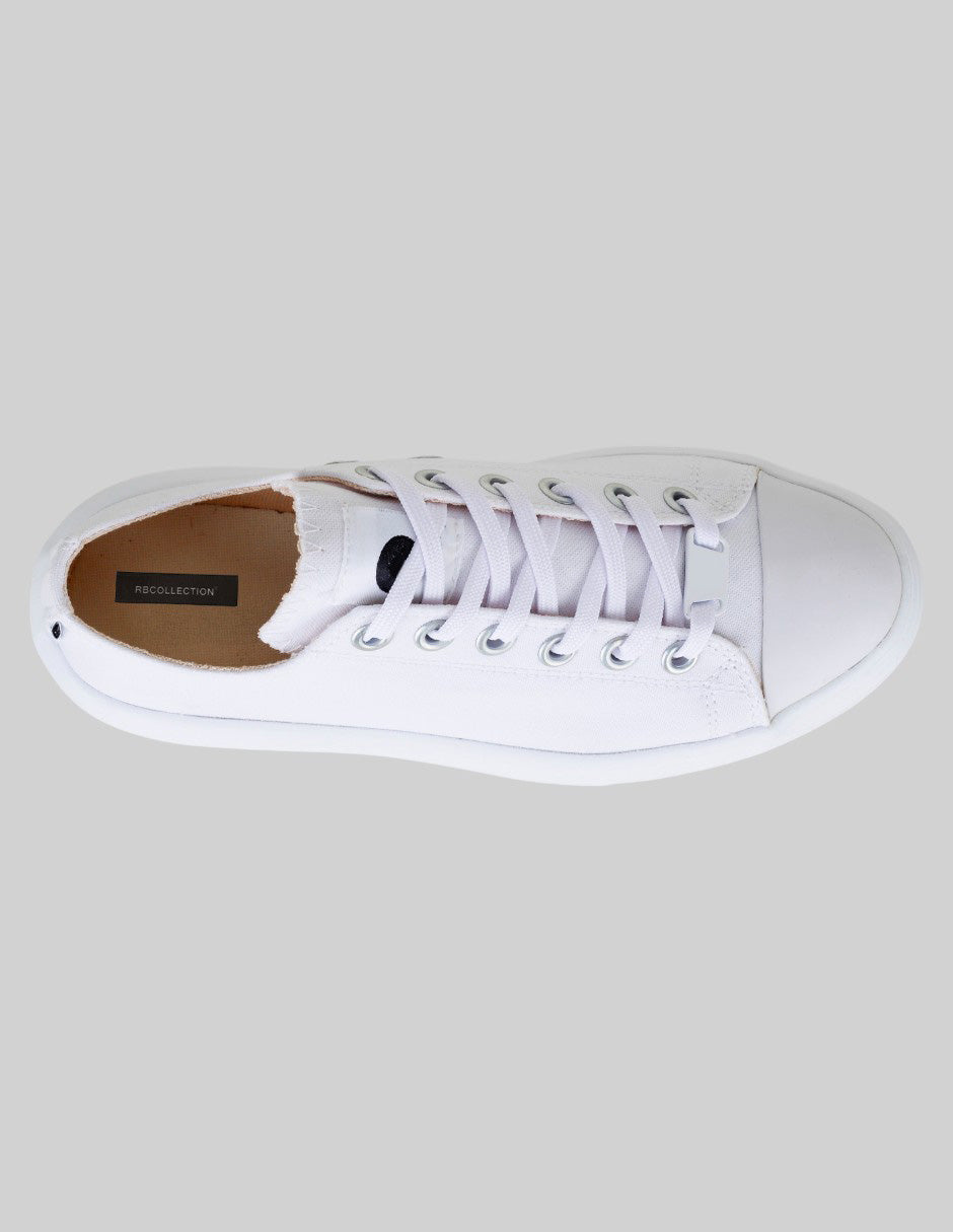 Tenis con cordones  Steph en Piel vegana – Gris