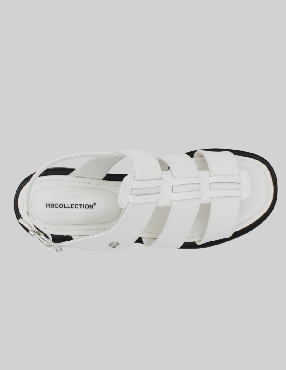 Sandalias con plataforma Been en Piel vegana - Blanco